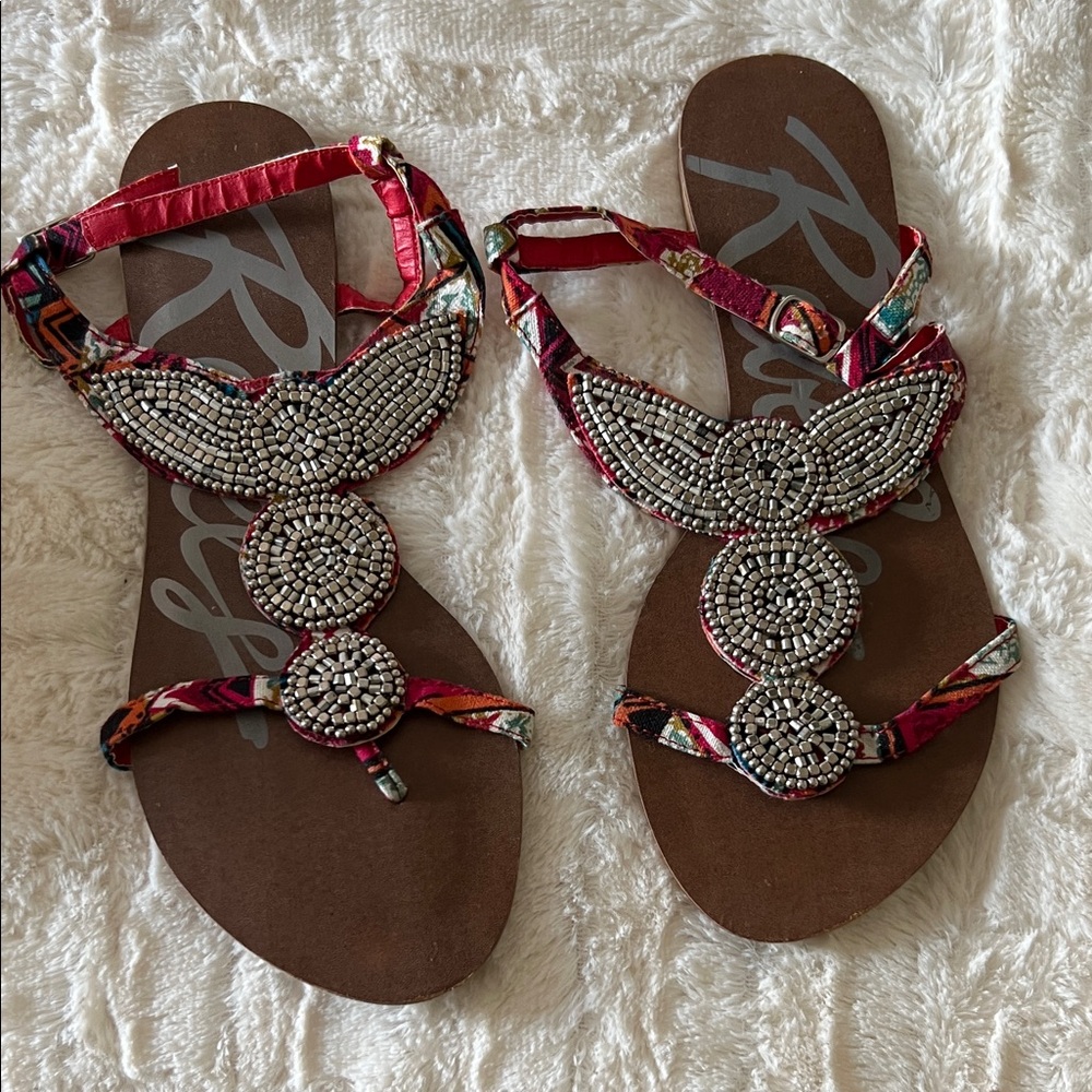 Rebels Multicolor Beaded Sandals